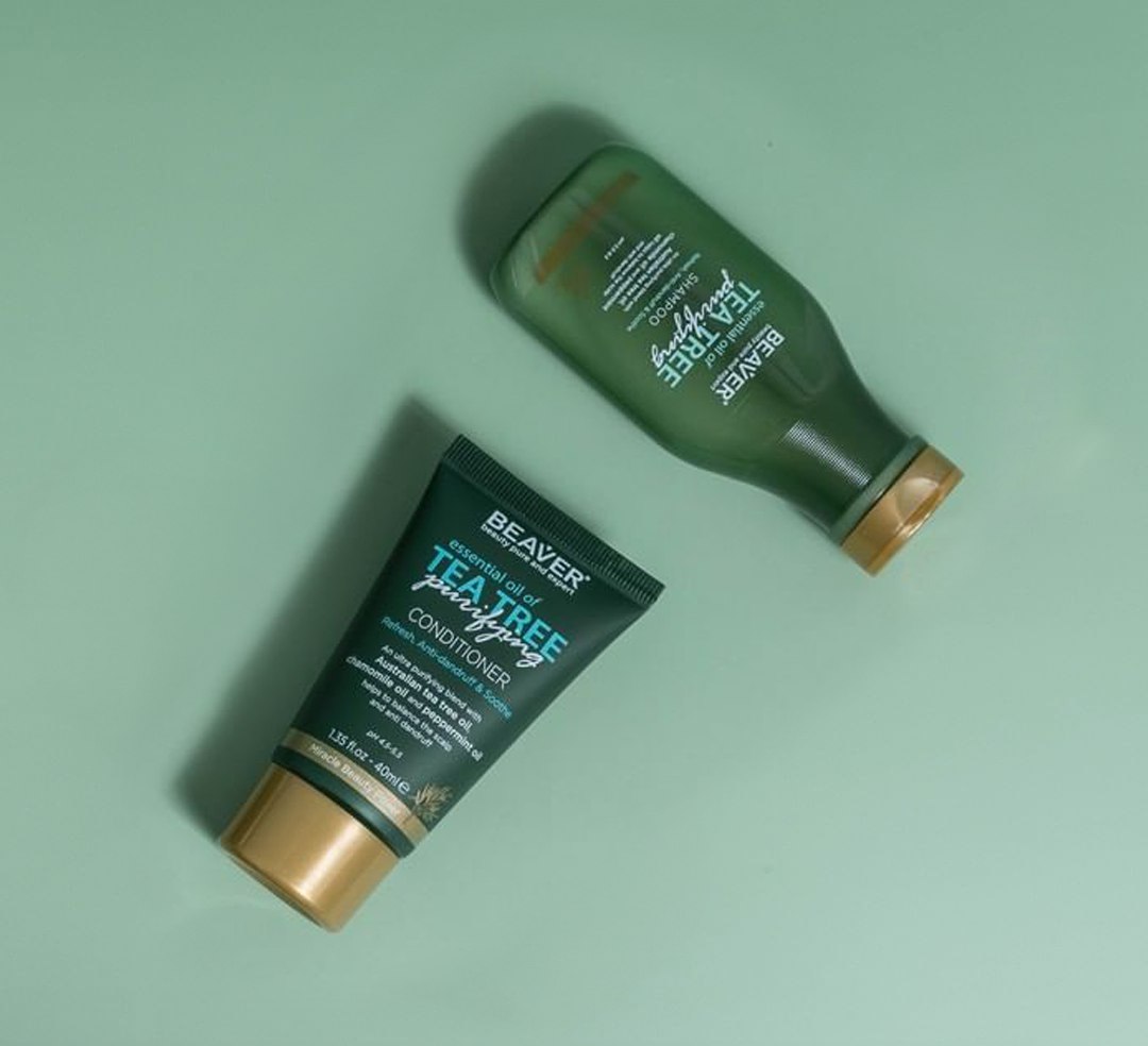 Beaver Beauty Naturals Travel Set (Shampoo 60ml and Conditioner 40ml)