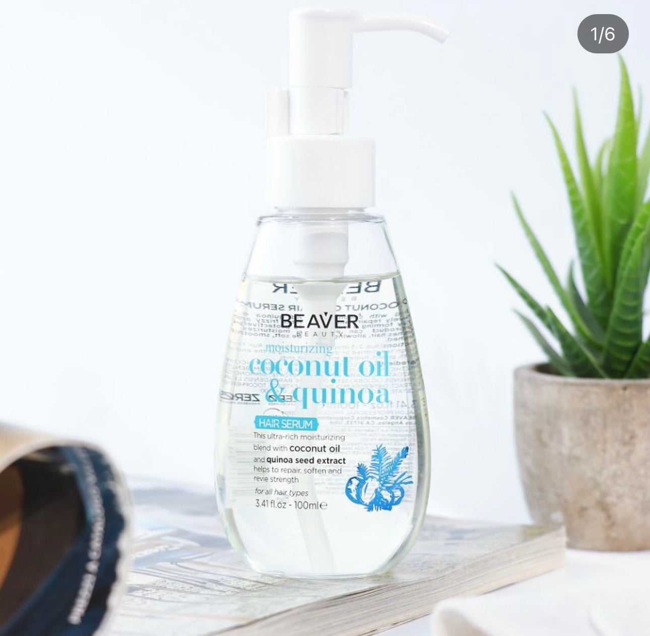 Beaver Beauty Naturals Coconut Milk and Quinoa Hair Serum 100ml