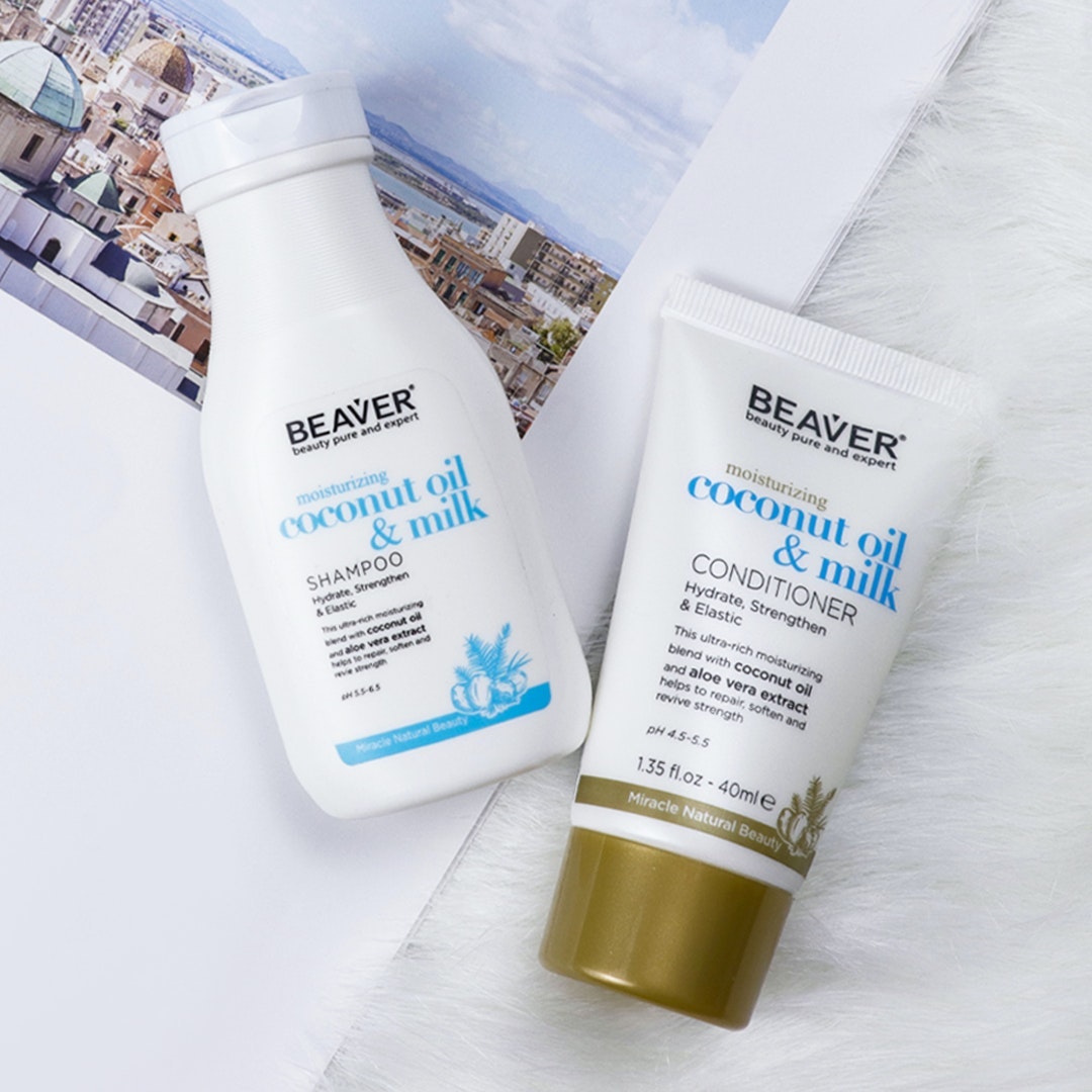 Beaver Beauty Naturals Travel Set (Shampoo 60ml and Conditioner 40ml)