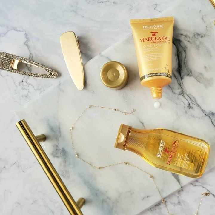 Beaver Beauty Naturals Travel Set (Shampoo 60ml and Conditioner 40ml)